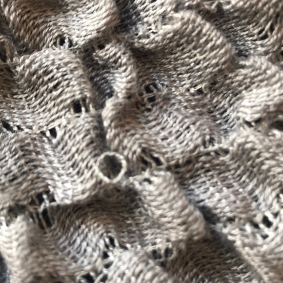 Gray & Navy Layered Scarf Preloved - Picture 7 of 7